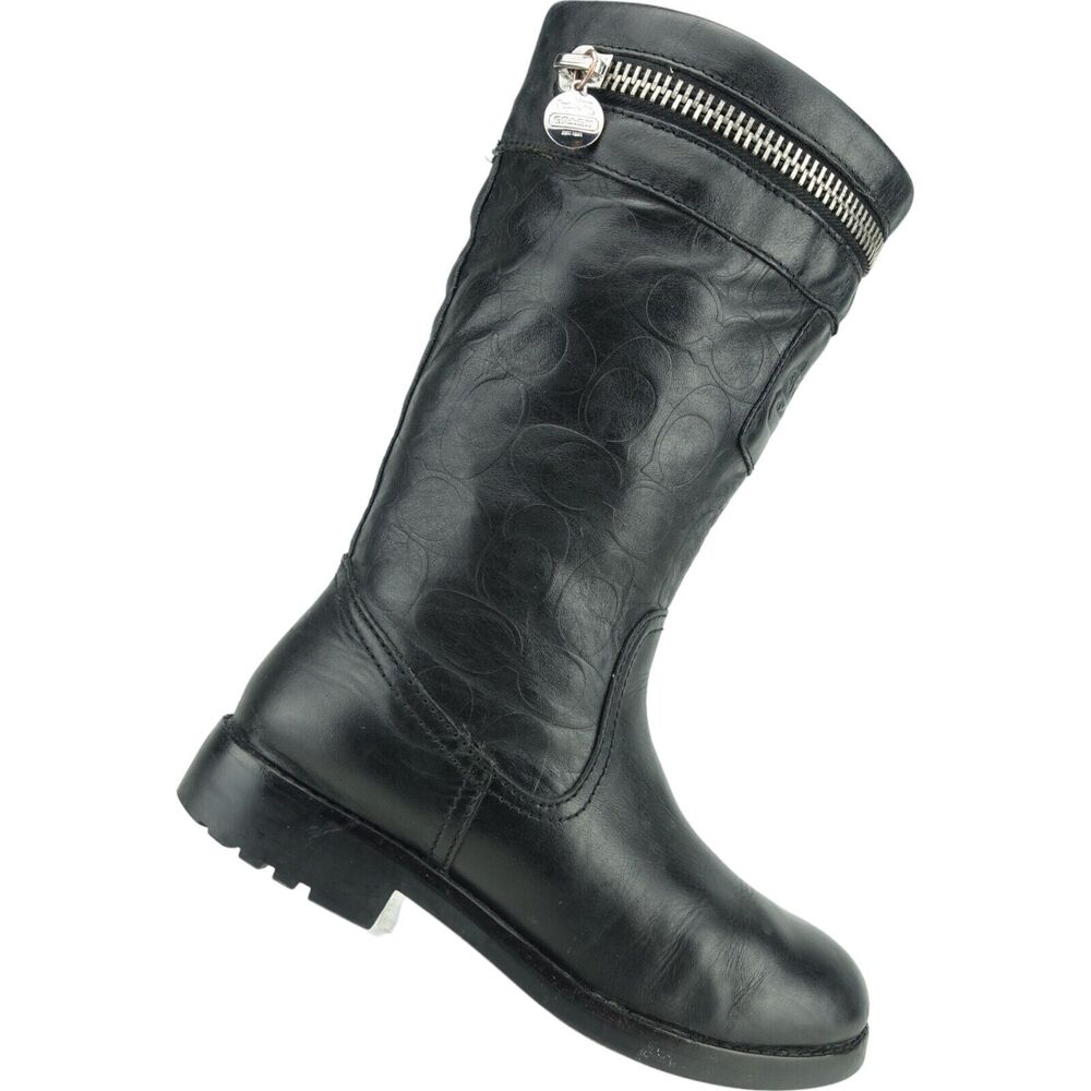 COACH Women Vinni Riding Boots 10" Size 6 B Leather A7567 - Picture 1 of 10